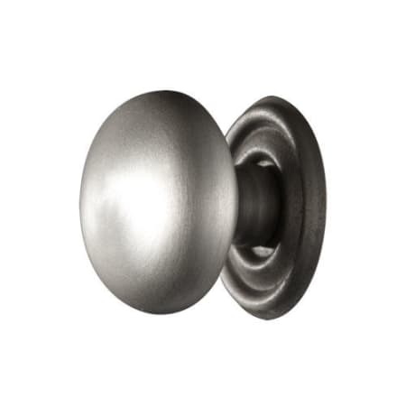 Signature Hardware Traditional 1-1/4 Inch Diameter Mushroom Cabinet Knob Brushed Nickel