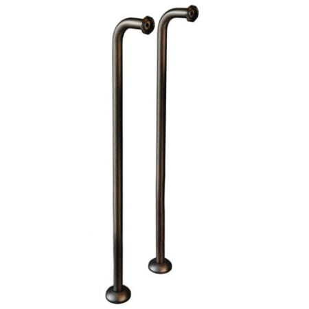 Signature Hardware Freestanding 31-1/2" Tub Supply Lines Oil Rubbed Bronze