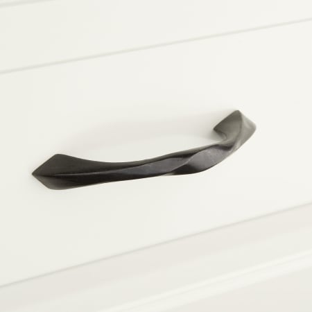 Signature Hardware Powell 3-7/8 Inch Center to Center Handle Cabinet Pull Dark Bronze