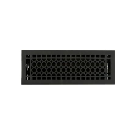 Signature Hardware Cast Iron Floor Register - 4" x 14" Black