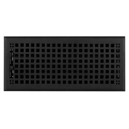 Signature Hardware Mission Iron Floor Register - 6" x 14" Black Powder Coat
