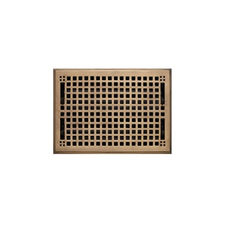Signature Hardware Mission Brass Wall Register - 8"x14" (9-3/4"x15-3/8" Overall) Antique Brass