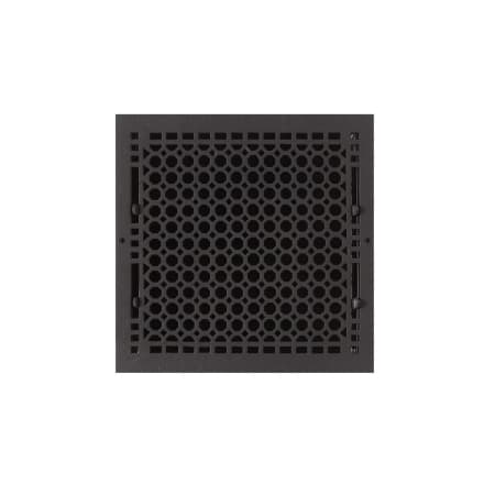 Signature Hardware Oversized Honeycomb Cast Iron Wall Register - 12" x 12" (13-1/8" x 13-5/8" Overall) Black Powder Coat
