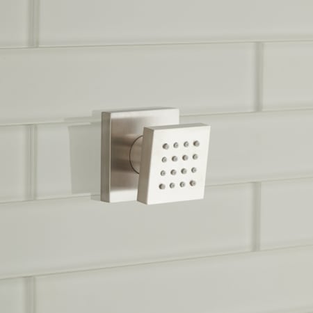 Signature Hardware Square Swivel Body Spray Brushed Nickel