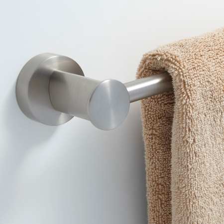 Signature Hardware Prague 24" Towel Bar Brushed Nickel
