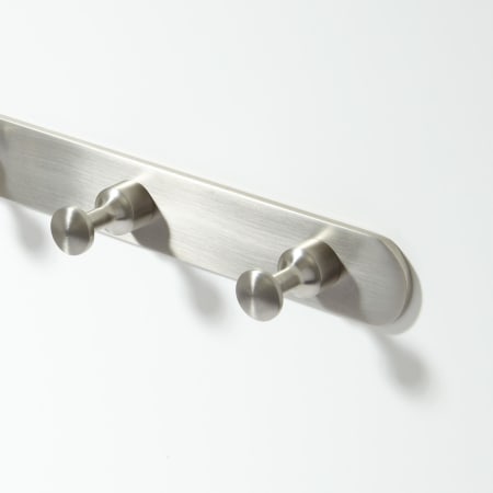 Signature Hardware Beckett Wall Mounted Robe Hook Rack Brushed Nickel