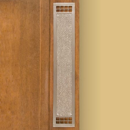 Signature Hardware Mission 16-1/4" H x 3" W Brass Push Plate Brushed Nickel