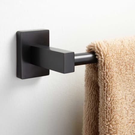 Signature Hardware Helsinki 18" Towel Bar Dark Oil Rubbed Bronze