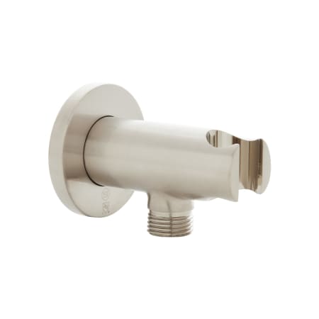 Signature Hardware Cylindrical Water Supply Elbow with Hand Shower Holder Brushed Nickel
