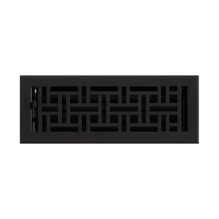 Signature Hardware Cast Iron Floor Register - 4" x 12" Black