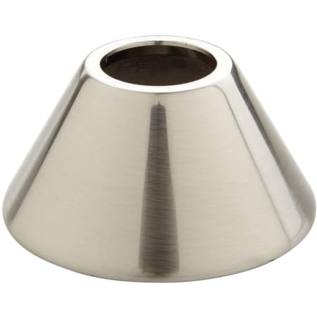Signature Hardware 1/2" IPS Extra Heavy Cast Brass Bell Flange - for Threaded Pipe Brushed Nickel
