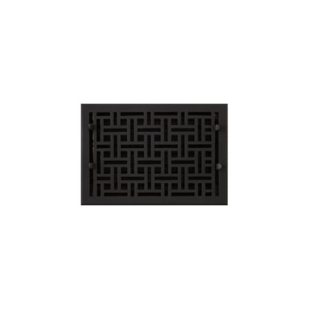 Signature Hardware Cast Iron Floor Register - 8" x 12" Black