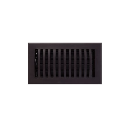 Signature Hardware Domed Bronze Floor Register - 4" x 8" (5-7/8" x 9-1/2" Overall) Bronze