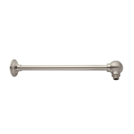 Signature Hardware Ornate 19-5/8" Wall Mounted Standard Shower Arm and Flange Brushed Nickel