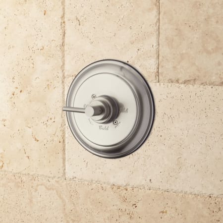 Signature Hardware Lever Handle Pressure Balance Shower Valve Brushed Nickel