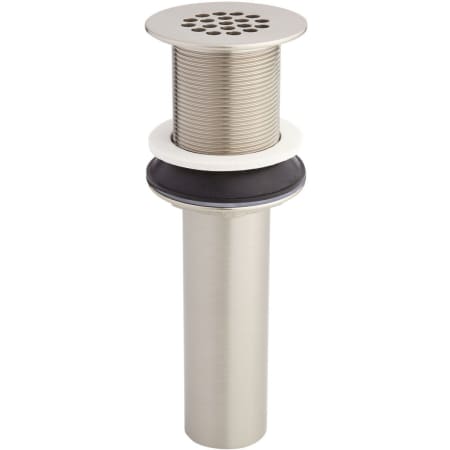 Signature Hardware 1-1/2" Grid Strainer - No Overflow Brushed Nickel