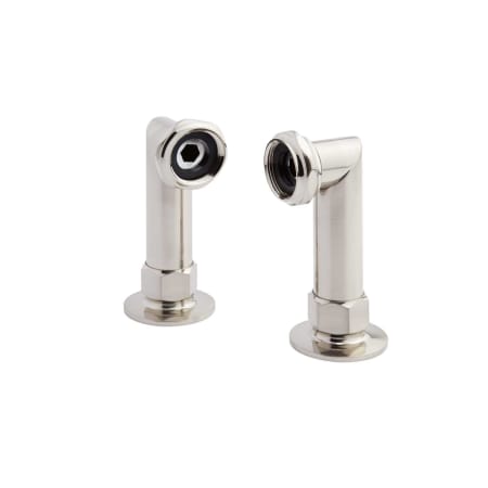 Signature Hardware Deck Mount Coupler - 4" Tall Brushed Nickel