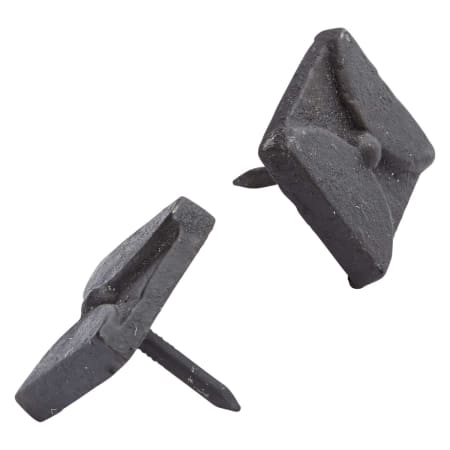 Signature Hardware Hand-Forged Iron Square Tangent Clavos - Set of 6 - Small Natural Black