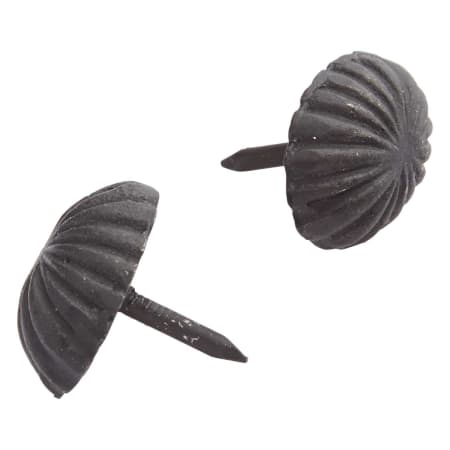 Signature Hardware Hand-Forged Iron Oval Floral Clavos - Set of 6 Natural Black