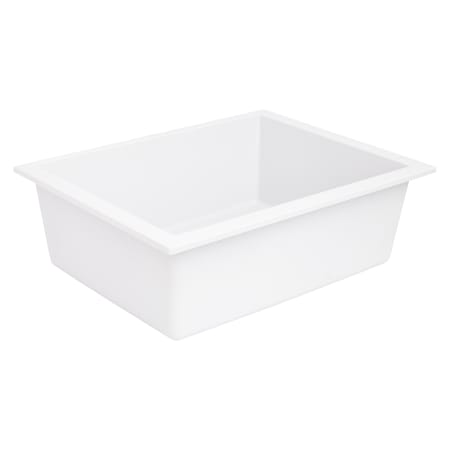 Signature Hardware Holcomb 22" Undermount Single Basin Granite Composite Kitchen Sink White