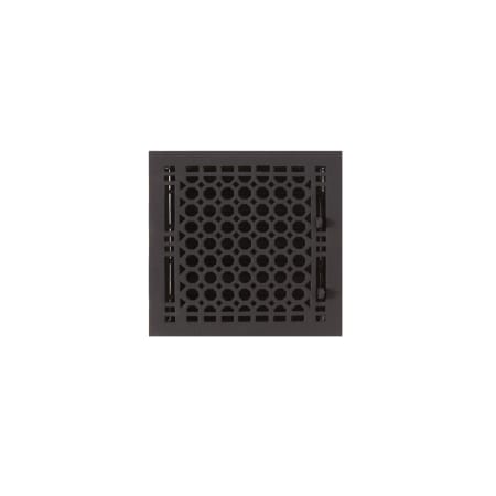 Signature Hardware Cast Iron Floor Register - 6" x 6" Black