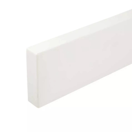Signature Hardware 61" 3cm Quartz Vanity Backsplash Arctic White Quartz