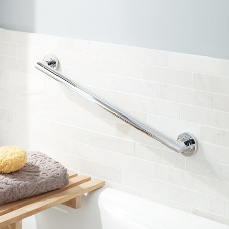 Signature Hardware Armand 42" Grab Bar Chrome