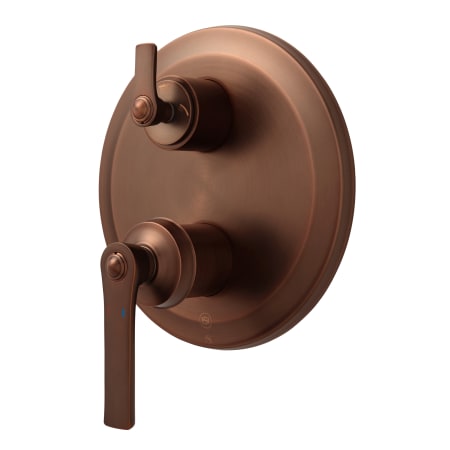 Signature Hardware Cooper Pressure Balanced Valve Trim with Integrated 3 Way Diverter - Rough-In Valve Included Oil Rubbed Bronze