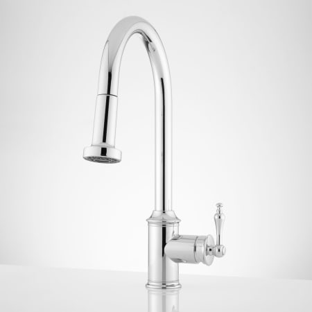 Signature Hardware Southgate Pull-Down Kitchen Faucet Chrome