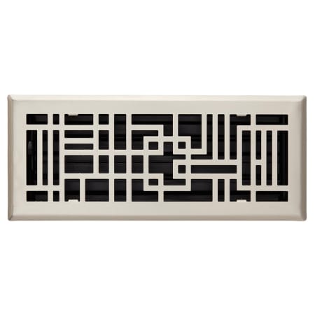 Signature Hardware Baer Steel Floor Register - 4" x 10" Brushed Nickel