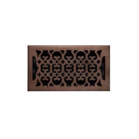 Signature Hardware Hutch Steel Floor Register - 6" x 12" (7-1/4" x 13-3/8" Overall) Oil Rubbed Bronze