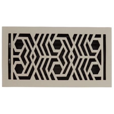 Signature Hardware Hendrox Brass Floor Register - 6" x 10" Brushed Nickel