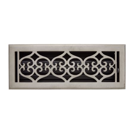 Signature Hardware Old Victorian Cast Iron Floor Register - 4" x 10" (5-1/8" x 11-1/4" Overall) Natural Iron