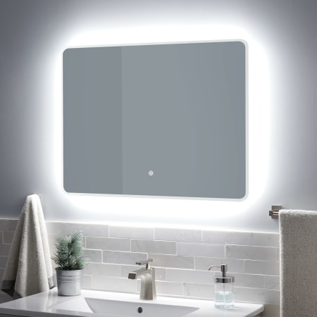 Signature Hardware Winnberg 32" W x 24" H Rectangular LED Lighted Frameless Bathroom Mirror Touch Sensor