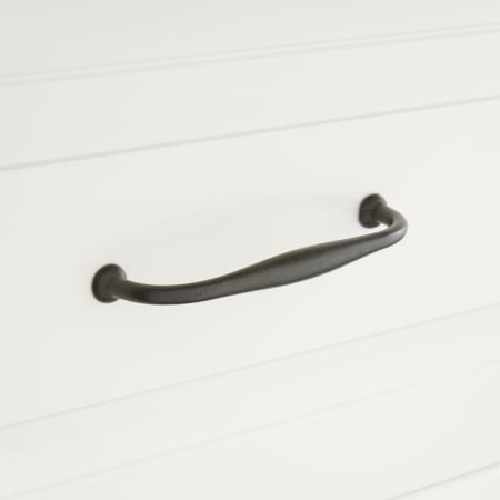Signature Hardware Padilla 4-7/8 Inch Center to Center Handle Cabinet Pull Dark Bronze