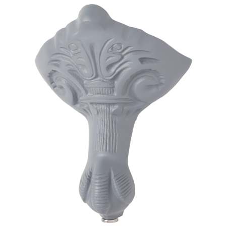 Signature Hardware Goodwin 66" Cast Iron Soaking Clawfoot Tub with Rolled Rim - Less External Drain and Overflow and Faucet Holes Dark Gray / Dark Gray Feet