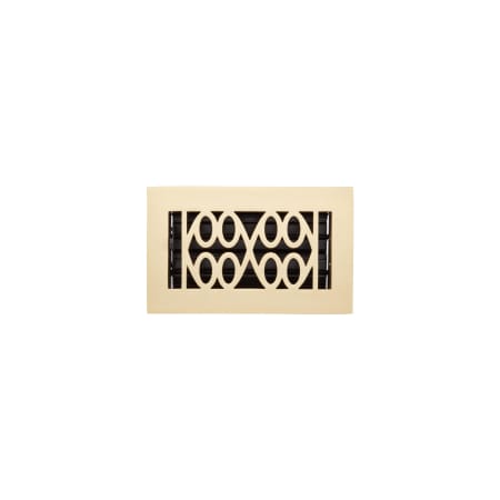 Signature Hardware Yuri Brass Floor Register - 4" x 8" (5-7/8" x 9-1/2" Overall) Brushed Brass