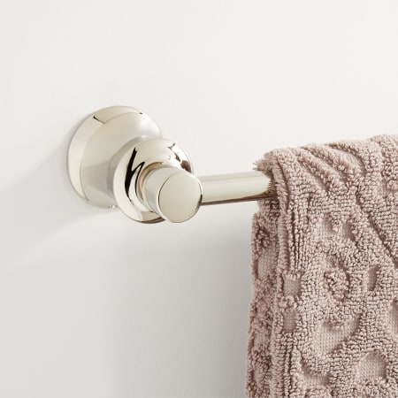 Signature Hardware Pendleton 24" Towel Bar Polished Nickel