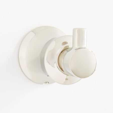 Signature Hardware Pendleton Single Robe Hook Polished Nickel