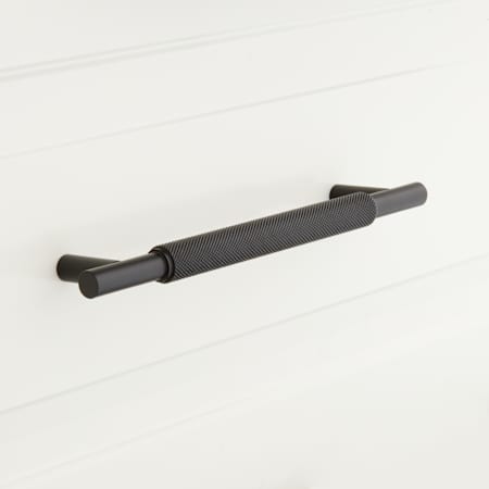 Signature Hardware Arles 6 Inch Center to Center Bar Cabinet Pull Black