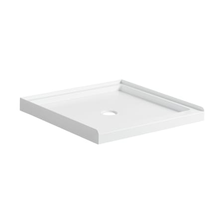 Signature Hardware 36" x 36" Square Shower Base with Single Threshold and Center Drain White