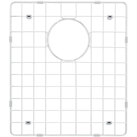 Signature Hardware Ortega 14" L x 16" W Metal Basin Rack Chrome