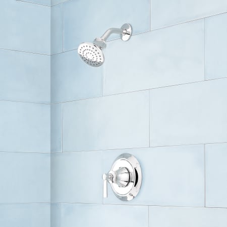 Signature Hardware Pendleton Pressure Balanced Shower Only Package - Accufit Rough-In Valve Included Chrome