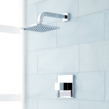 Signature Hardware Rigi Pressure Balanced Shower Only Package - Rough-In Valve Included Chrome