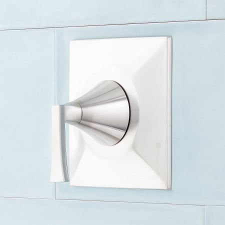 Signature Hardware Vilamonte Pressure Balanced Valve Trim - Accufit Rough-In Valve Included Brushed Nickel
