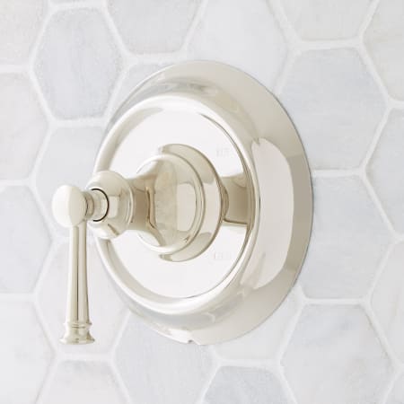 Signature Hardware Beasley Pressure Balanced Valve Trim Only - Less Rough-In Valve Polished Nickel