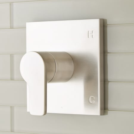 Signature Hardware Hibiscus Pressure Balanced Valve Trim Only - Less Rough-In Valve Brushed Nickel