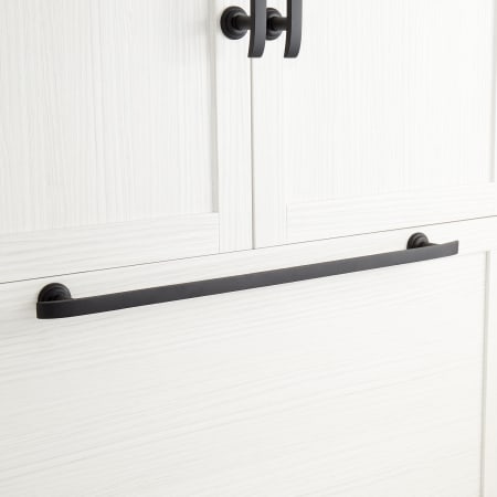 Signature Hardware 18" Hossburn Solid Bronze Appliance Pull Dark Bronze