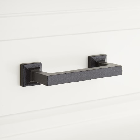 Signature Hardware 4" Rosser Solid Bronze Cabinet Pull Dark Bronze