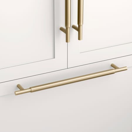 Signature Hardware Colmar 12 Inch Center to Center Bar Cabinet or Appliance Pull Antique Brass